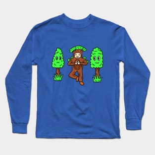 Funny tree pose Long Sleeve T-Shirt